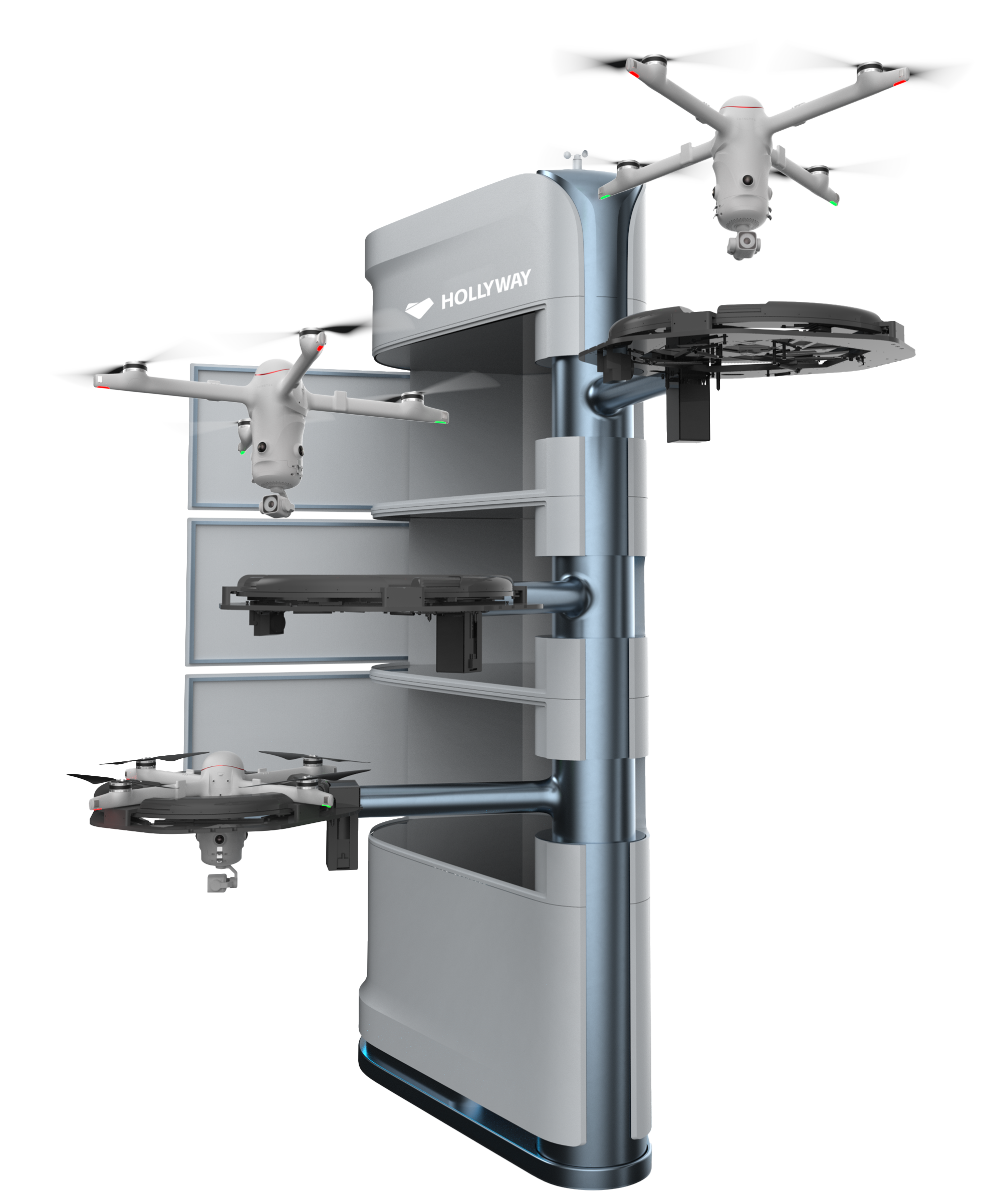 SkyGrid Hive autonomous drone dock with multiple drone bays